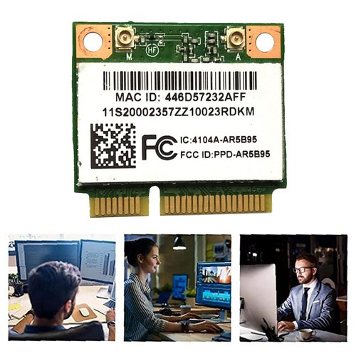 2X Atheros AR5B95 AR9285   Card 2.4G 150Mbps PCI-E Half-Height Built-in 3215 - Picture 6 of 9