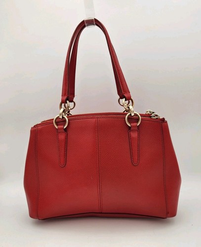 Coach #36704 rot genarbtes Leder Mini Christie Handtasche-ohne Riemen - Bild 7 von 18