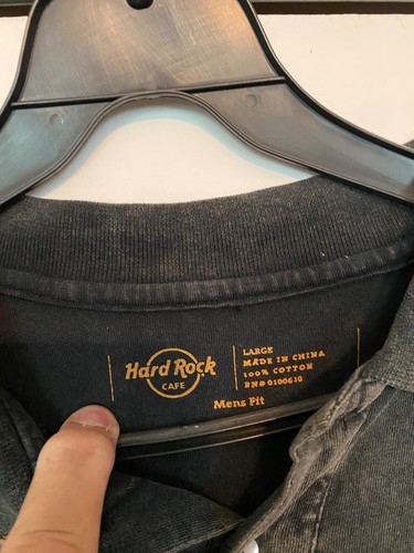 NEW Vintage Hard Rock Myrtle Beach Embroidered Gray Polo, Size LARGE - Picture 3 of 4