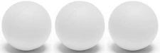 Champion Sports Soft Sponge Lacrosse Indoor Training Ball - White (3-Pack)