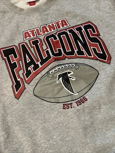 NFL Atlanta Falcons Mitchell & Ness 2 Sided Crew Neck Sweatshirt Adult Unisex XL - Picture 2 of 9