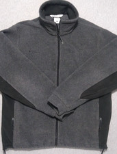 Columbia Men  s Large Black Fleece Jacket Full Zip Sportswear Outdoors