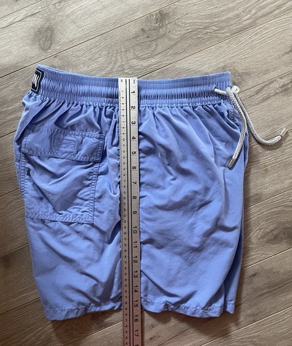 Vilebrequin Swim Trunks Men Blue Mesh Lined Shorts Beach Elastic Waist Pocket - 第 8/12 張圖片