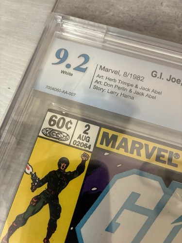 GI Joe #2 Quinn 1982 Comic CBCS 9.2 Graded Kiosk neue Platte + Plastikhülle - Bild 8 von 8