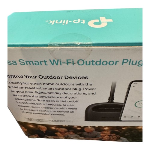 TP Link Kasa Smart WLAN Outdoor Stecker IP64 wetterfest funktioniert mit Alexa Google - Bild 3 von 3