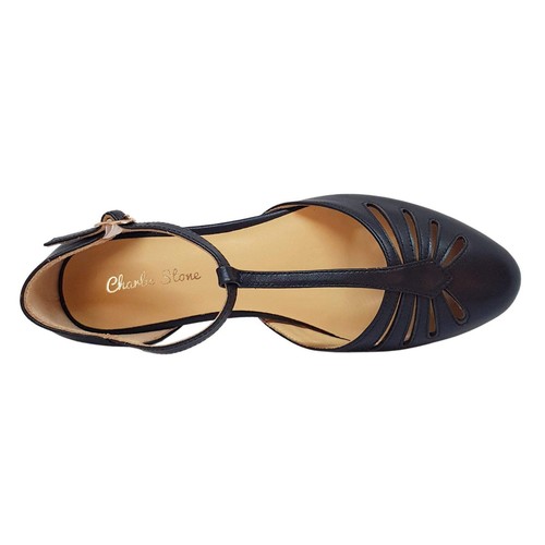 Charlie Stone Shoes Singapore Flats - Black - Imagen 2 de 11