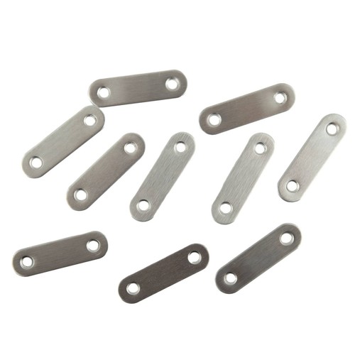 10 Edelstahl Flachwinkel für Reparatur und Verbindung gerade und stabil - Bild 7 von 45