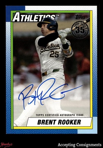 2025 Topps '90 Topps Autographs Brent Rooker AUTO ATHLETICS