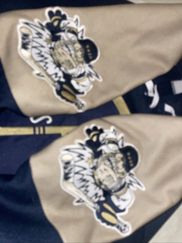 Camiseta deportiva Flint Generals para hombre pequeña limpia azul marino cohl Uhl vintage hockey años 90 EE. UU. - Imagen 5 de 6