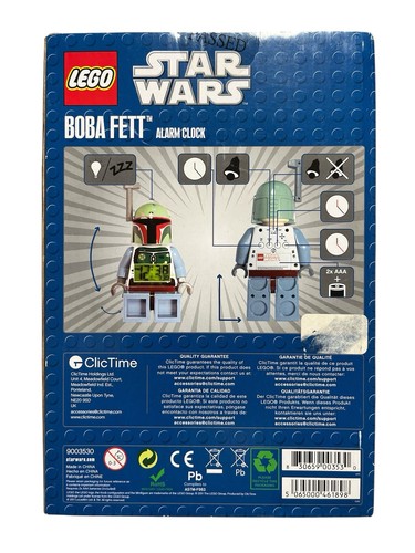 Lego Star Wars Boba Fett - Leuchtwecker Neu im Karton 9003530 9,5 cm groß - Bild 3 von 4