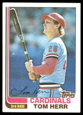1982 Topps #27 Tom Herr