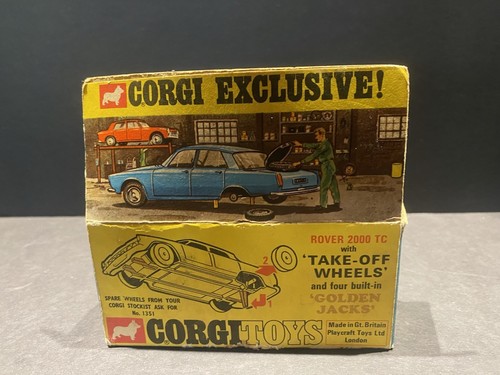 Corgi Toys Rover 2000 TC Green Metal Diecast Classic W/ Box - Picture 2 of 11