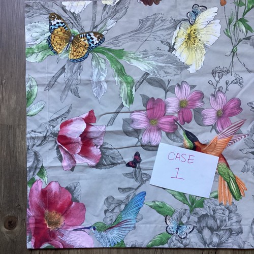 2 Pottery Barn Hummingbird Reversible Organic Cotton Standard Shams 23" x 29" - Picture 11 of 22