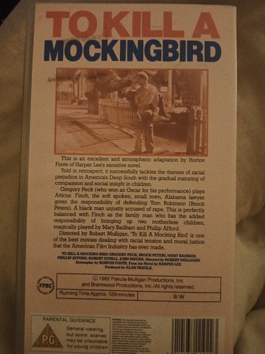 To Kill A Mockingbird VHS Gregory Peck Harper Lee - Picture 2 of 3