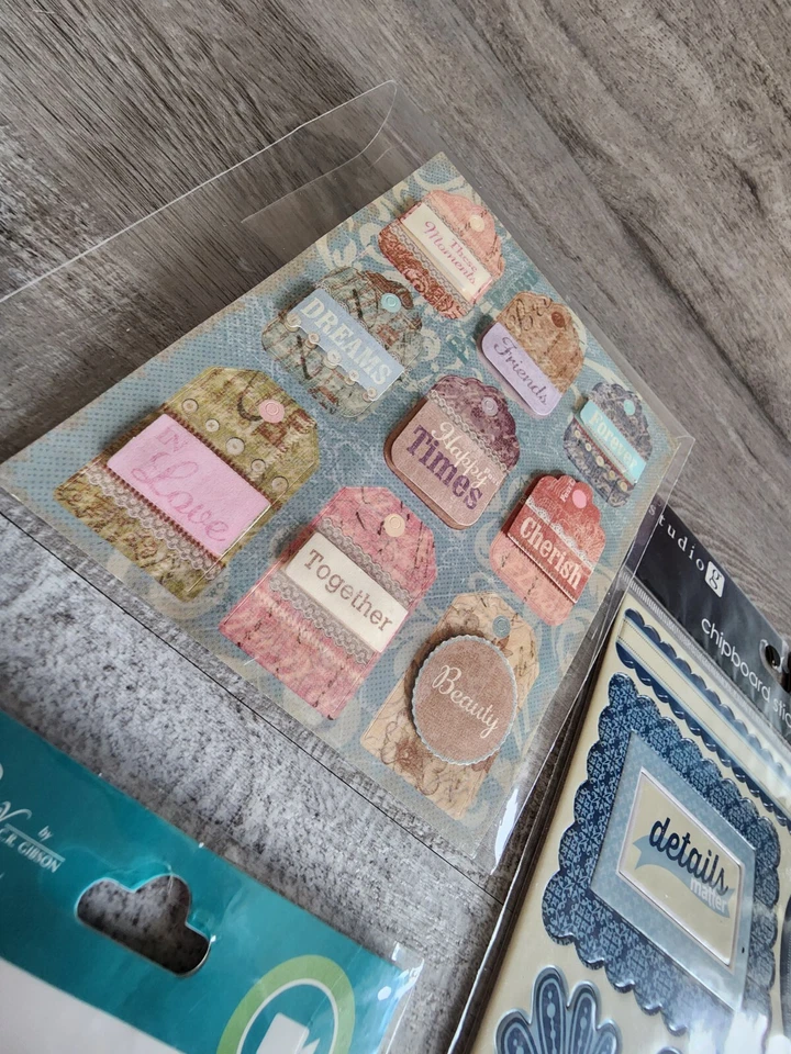 Scrapbook Stickers LOT -  Love Family Phrases Emphora 3D Retired - NEW #34 - Image 2 of 4