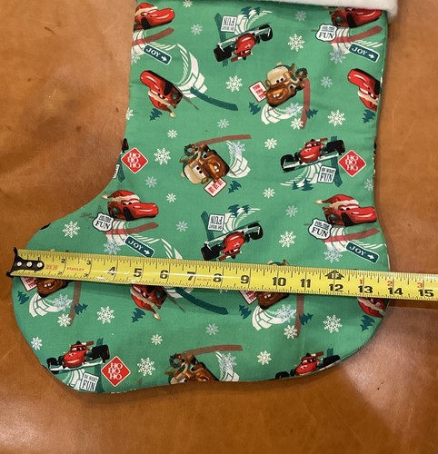 Handmade Disney Pixar Cars Christmas Plush Stocking Lightning McQueen Tow Mater - Bild 10 von 14
