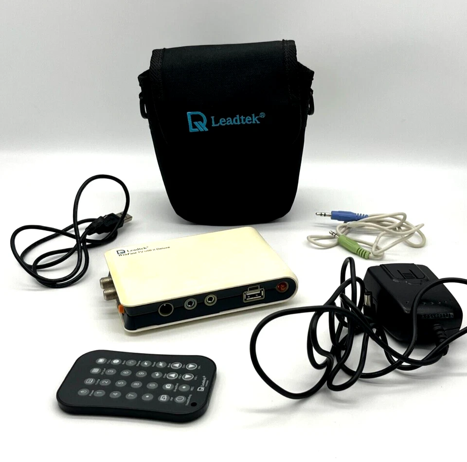 Retro Leadtek WinFast TV USB II Deluxe Tuner Unit w/Pouch, Power Supply, Remote - Image 2 of 4