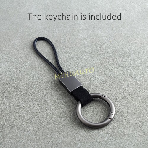 For Chevy Silverado Colorado GMC Canyon Sierra Gray Car Key Fob Case Cover Chain - Picture 9 of 13