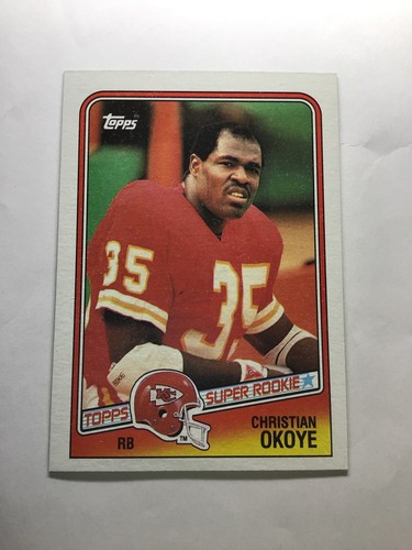 1989 Topps #363 Christian Okoye Super Rookie - Scheda Calcio - NM-MINT 1535 - Foto 1 di 2