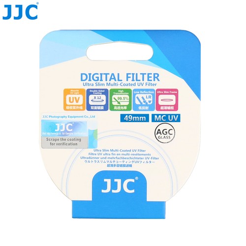 JJC Silver 49mm A+ Ultra Slim Frame Multi-Coated UV Filter Camera Lens Protector - Picture 11 of 11