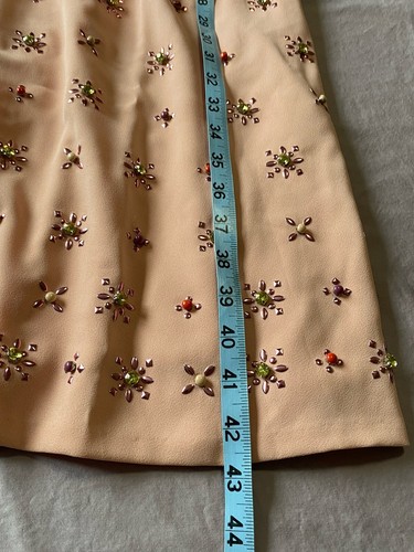 Cynthia Steffe Womens Cara Dress Size 12 Coral Pink Jeweled - Picture 9 of 10