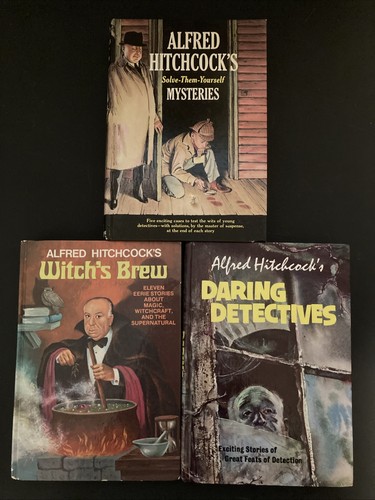 Alfred Hitchcock’s Hardcover Book Lot (Witch’s Brew, Mystery, Random House)