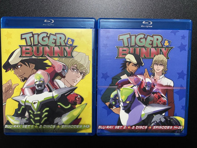 Tiger & Bunny Blu ray sets 1 + 2 Blu ray, 4-disc set [Viz Media]