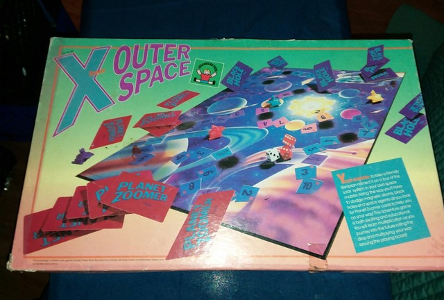 Vintage 1986 X from Outer Space Board Game Science Fiction ...