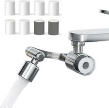 Splash-Proof Sink Faucet Extender with Filter, Certified Reduce 99 Lead, Chl...