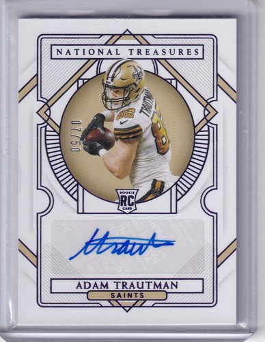 Adam Trautman 2020 Panini National Treasures Purple Rc Auto (7/50)