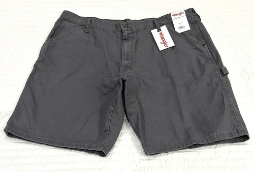 Men's Wrangler Cargo Carpenter Shorts-40W x 10.5"inseam-color Granite-relaxed - Picture 1 of 16