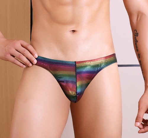 Sexy Gay G String T-back Lingerie Penis Pouch Underwear Men Solid Color Thong - Picture 6 of 22