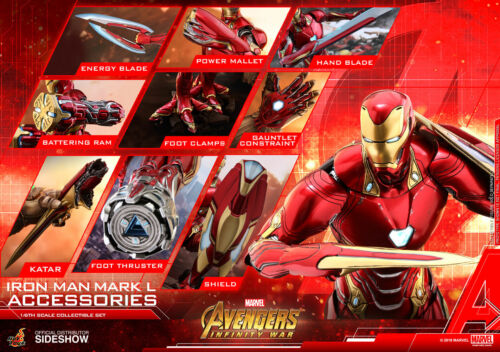 Marvel Avengers Infinity War Iron Man Mark 50 Accesorio Hot Toys Sideshow ACS004 - Imagen 2 de 4
