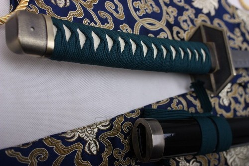 S4184 BLEACH 5TH DIVISION CAPTAIN KYOUKA SUIGETSU AIZEN SOUSUKE SWORD GREEN 41" - Picture 3 of 4