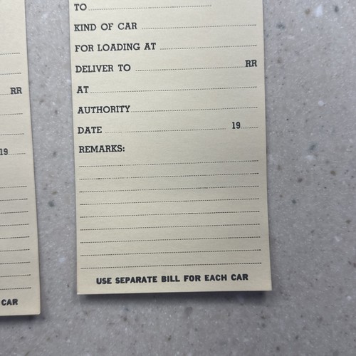 2 1971 Akron Canton & Youngstown Railroad Co. Ohio Empty Car Waybill Forms 1566 - Picture 7 of 8