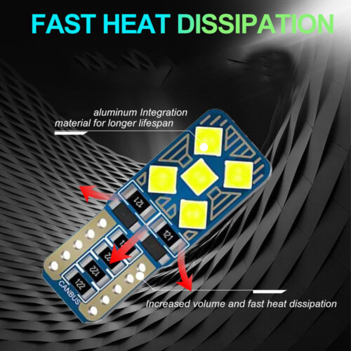 LED T10 W5W Light 12V SMD Super Bright Car Interior Door License Plate Lamp Bulb - Picture 8 of 16