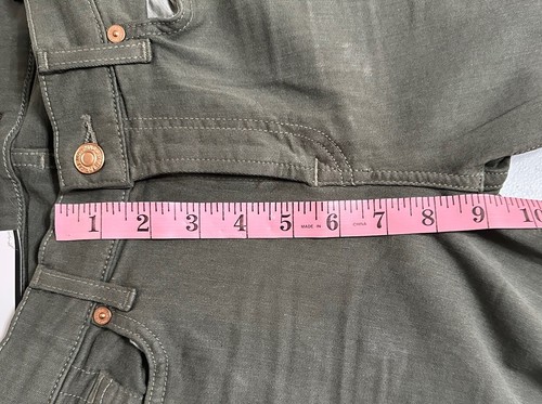 7 For All Mankind Neu mit Etikett Ankle Skinny Jeans olivgrün Mid Rise Denim Jeans Gr. 27 - Bild 5 von 10