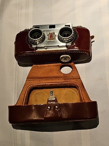 Wollensak Stereo 10 - 1950 vintage 35 mm obiettivo F2.7/fotocamera stereo 3D spedizione gratuita - Foto 3 di 24