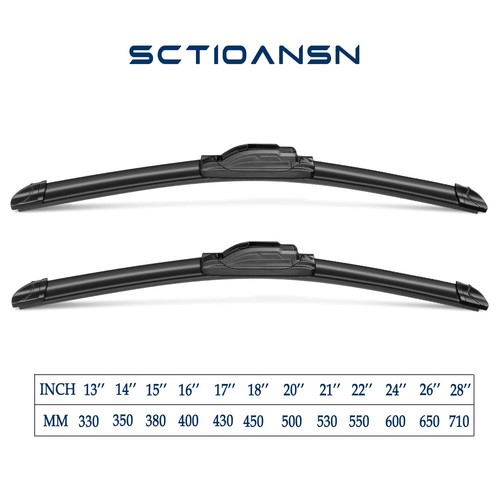 3Pcs Subaru Windshield Wiper Blades 26"/17"/14" Replacement 2012-2019 - Picture 3 of 6