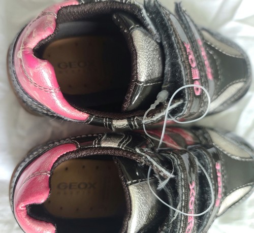 Geox Toddler Girl Brown/Pink Sneakers Size 23 (US 7) - Picture 7 of 9