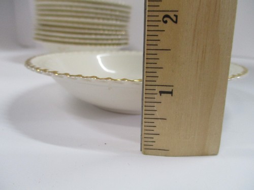 The Harker Pottery Company Courting Couple 6" Bowls 22Kt Gold Trim Set of 12 - Picture 5 of 14