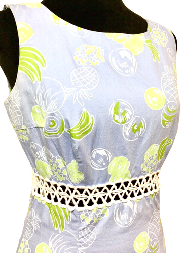 VTG Women’s Vintage Lilly Pulitzer Pastel Blue & Lime Green Sheath Dress Size 2 - 第 7/9 張圖片