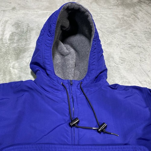 J. Crew Jacket S Oarsman Anorak Pullover Parka Fleece Lined Hooded Vintage USA - Picture 4 of 10