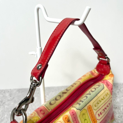 Coach Pastel Patchwork Shoulder Hobo bag Handbag One