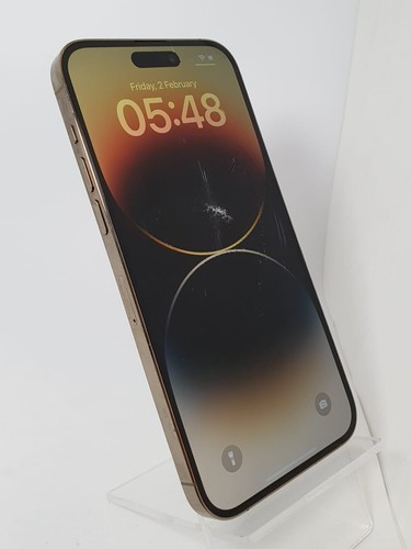 Apple iPhone 14 Pro Max - 128GB Gold Unlocked - Grade D - Cracked 99% Health - Picture 1 of 5