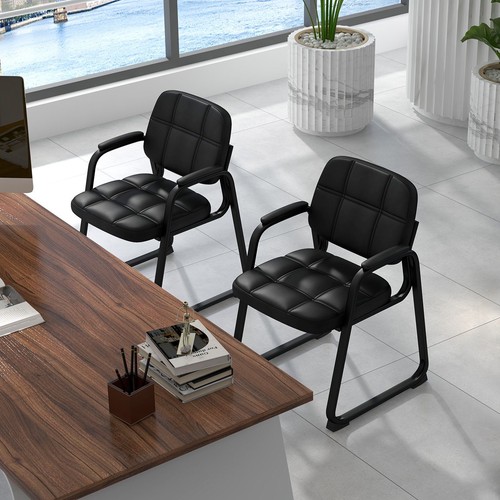Waiting Room Chairs Meeting Room Chairs Reception Guest Chairs 4Pcs - Picture 6 of 12