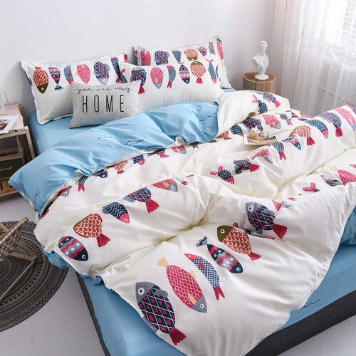 2020 New Year Bedding Printing Set Flat Quilt Cover Pillowcase Home - Bild 28 von 33
