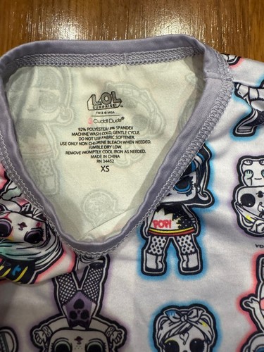 LOL Surprise Cuddl Duds Pajama Top Size XS - Picture 3 of 5