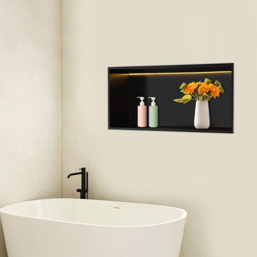 Recessed Shower Shelf, Recessed Storage Shelf, Recessed Shower Shelf with LED