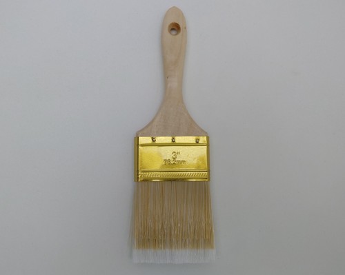 3" Wood Handle Paint Brush All Purpose Flat End - Bild 3 von 5